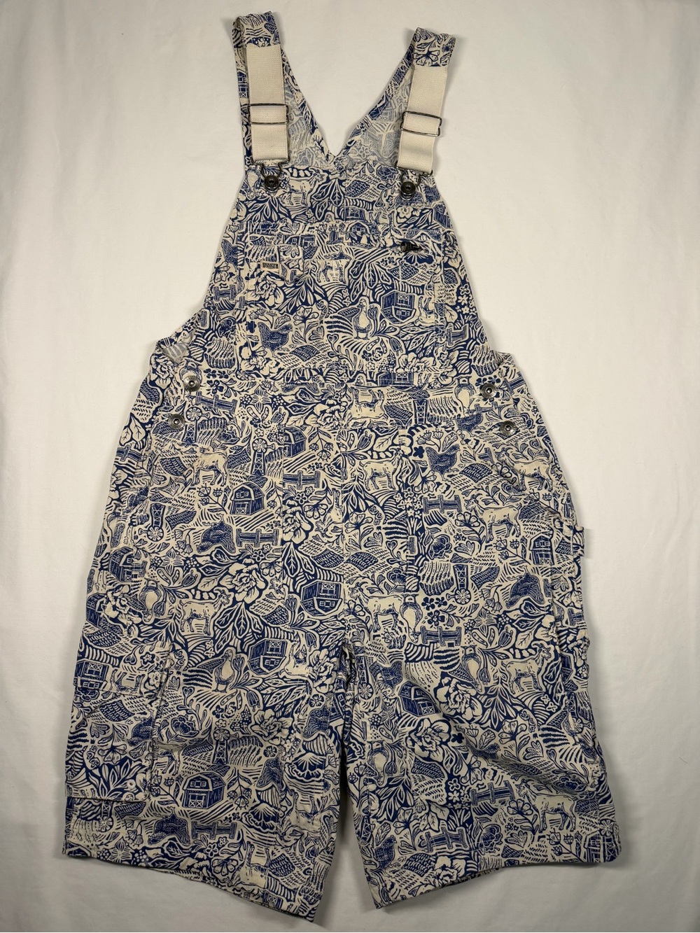 Duluth Trading Woman's XS Farm Printed Overalls